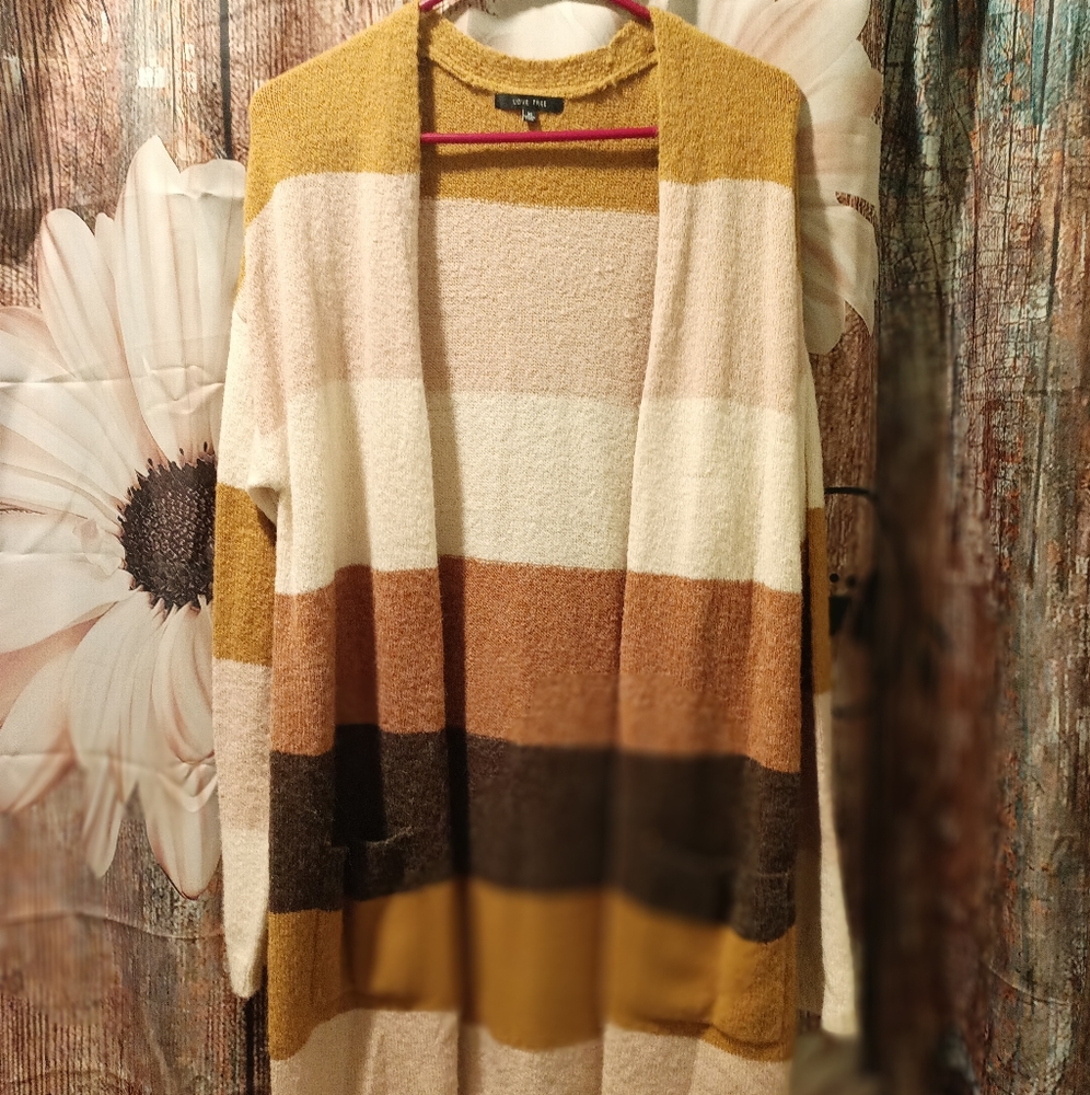 Woman's soft long cardigan
